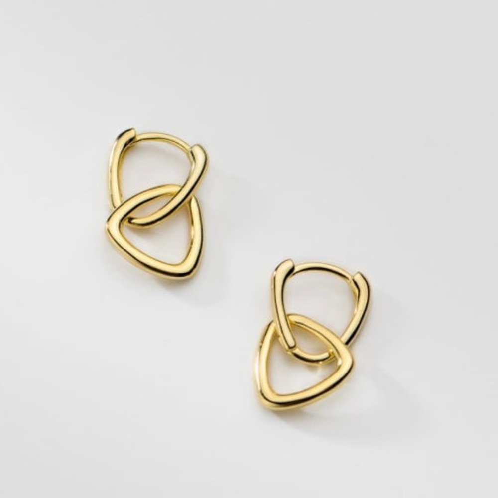 925 Sterling Silver Geometric Minimalist Huggie Earring